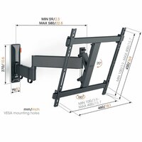 Vogel&#039;s Comfort TVM3445 | Draai- en kantelbare TV-beugel | 32-65&quot; | max 25kg | VESA 400x400