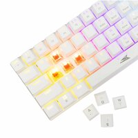 Baracuda DOLPHIN RGB 60% | Bedraad Gaming Toetsenbord | Red Switches | Anti-Ghosting | QWERTY | Wit