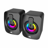 Baracuda SEASHELL Rainbow | 2.0 Stereo Luidsprekerset USB | 2x3000mW | Zwart