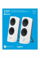 Logitech Z207 | 2.0 Luidsprekerset | Bluetooth en 3,5mm | Zwart/Wit