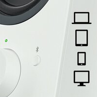 Logitech Z207 | 2.0 Luidsprekerset | Bluetooth en 3,5mm | Zwart/Wit