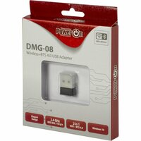 Inter-Tech DMG-08 | Wi-Fi 4 &amp; Bluetooth 4.0 USB Adapter | 150 Mbps | 2,4 GHz | USB 2.0 | Zwart