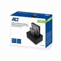 ACT AC1504 | Dual SATA Docking Station | 2,5&quot; &amp; 3,5&quot; HDD/SSD | USB 3.2 Gen1 (5 Gbps)