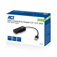 ACT AC1515 | 2,5 inch &amp; 3,5 inch SATA HDD/SSD naar USB 3.2 Gen 1 Adapter