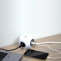 ACT AC2410 | Stekkerdoos | 3 Stopcontacten | 3 m | Binnen | Wit