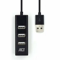 ACT AC6205 | USB 2.0 Interface Hub | 480 Mbps | Zwart