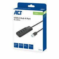 ACT AC6320 | USB 3.2 Gen 1 Interface Hub | Type-A | 5 Gbps | Zwart