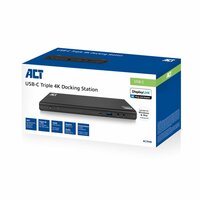 ACT AC7048 | Docking Station &amp; Poortreplicator | USB-C 3.2 Gen 1 | Zwart