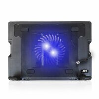 ACT AC8110 | Notebook Cooling Pad | 43,9 cm (17.3&quot;) | 1000 RPM | Zwart