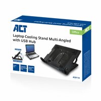 ACT AC8110 | Notebook Cooling Pad | 43,9 cm (17.3&quot;) | 1000 RPM | Zwart