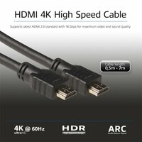 ACT AK3901 HDMI Kabel | 1 m | HDMI Type A naar Type A | Zwart