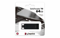 Kingston DataTraveler 70 | 64GB USB-C 3.2 Flash Drive | Zwart