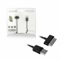 Ewent mobiele telefoonkabel | USB-A naar Samsung 30-pin | 1 m | Zwart | EW9907