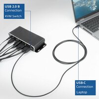 ACT | USB 2.0 Kabel | USB-C naar USB-B | 1,8m | Zwart