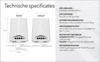 Netgear Orbi Pro Mini (2-pack) | Dual-band WiFi 6 Mesh Router | Gigabit Ethernet | AX1800
