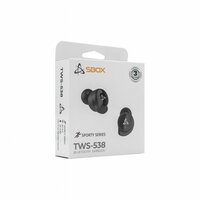 SBOX Earbuds EB-TWS538-B | Draadloze In-Ear Bluetooth Oordopjes | USB-C Oplaadcase | Zwart
