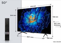 TCL 50C61KS | 50&quot; 4K Ultra HD QD-MiniLED Smart TV | 60Hz | Google TV + Wifi | Dolby Vision | HDMI 2.1 (2025)