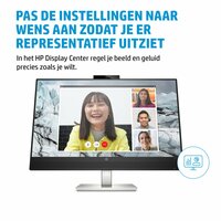 HP E27m G4 | 27" QHD IPS USB-C Conferentiemonitor met Webcam, Speakers en Microfoon | 75Hz | Zwart