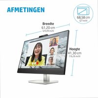HP E27m G4 | 27" QHD IPS USB-C Conferentiemonitor met Webcam, Speakers en Microfoon | 75Hz | Zwart