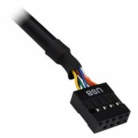 Inter-Tech CI-02 | Interne geheugenkaartlezer | USB 2.0 | 3.5" bay | Ondersteunt CF, SD, microSD, MS, xD | Zwart