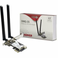 Inter-Tech DMG-35 | Wi-Fi 6 &amp; Bluetooth 5.0 PCIe Adapter | 3000 Mbps | Dual-band (2,4 GHz / 5 GHz) | Intel AX200 Chipset | PCIe x1