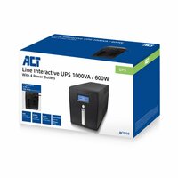 ACT Line-Interactive UPS AC2310 | 1000 VA Vermogen | 4 Uitgangen | Spanningstabilisatie met AVR | Beveiliging bij Netstoringen