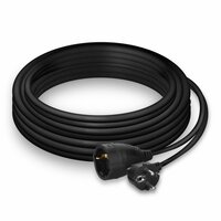 ACT AC2470 | 10 m Verlengkabel | Type F Randaarde Stekker | Zwart | Binnengebruik