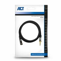 ACT AC3617 | 3.5mm Audiokabel | 5 Meter | Stereo Jack naar Jack | Zwart