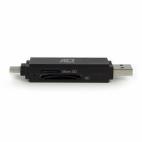 ACT AC6375 | Geheugenkaartlezer | USB 3.2 Gen 1 | Zwart