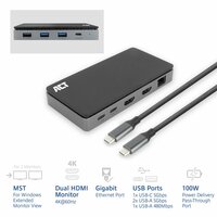 ACT AC7093 | USB-C 4K Docking Station | 2x HDMI + Ethernet + USB-C/USB-A + PD | 1m Kabel