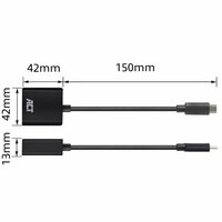 ACT AC7300 | USB-C naar VGA Adapter | 0,15 m | Zwart