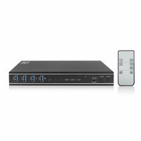 ACT AC7914 | KVM-Switch | 2-Poorts Dual HDMI | 4K@60Hz | USB 3.2 Gen1 | RS-232 | Zwart