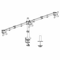ACT AC8303 | Verstelbare Monitor-bureaubeugel | Tot 27" | Max 7kg | VESA 100x100 | 2 Monitoren