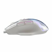 Baracuda ANGLERFISH RGB | Bedrade Gaming Muis | USB-A | 7200 DPI | Wit
