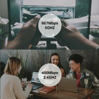 TP-Link Archer T3U | Wi-Fi 5 USB-adapter | Dual-band 2,4 GHz (400 Mbps) / 5 GHz (867 Mbps) | USB 3.0 | Zwart