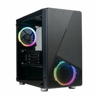 Azza Noir 130 RGB | Micro Tower Case | Zwart