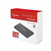 Gembird EE2-U2S-5 | USB 2.0 2.5&quot; SATA HDD Behuizing | Aluminium | Mini-USB