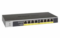 NETGEAR GS108LP | Unmanaged Switch | 8 Poorten | Gigabit Ethernet (10/100/1000 Mbps) | 8x PoE+ (60W) | FlexPoE | Fanless | 1U Rackmount