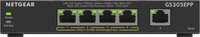 GS305EPP-100PES | 5-poorts Gigabit Smart Managed Plus PoE+ Switch | 120W PoE-vermogen | VLAN/QoS | Webbeheer