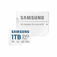 Samsung EVO Plus | MicroSDXC | 1TB | Class 10 | UHS-I U3 | V30 | A2 | Tot 160MB/s | Inclusief SD-adapter