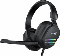 Baracuda PEARL RGB | On-Ear Gaming Headset 3,5mm en USB | Zwart