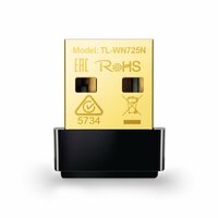TP-Link TL-WN725N | Wi-Fi 4 Nano USB-adapter | 150 Mbps | 2,4 GHz | USB 2.0