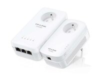 TP-Link TL-WPA8631P KIT | AV1300 Powerline Adapter Set | 1300 Mbps | Gigabit Ethernet | Wi-Fi AC1200 | Met Stopcontact | Wit