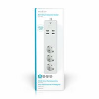 Nedis | Wi-Fi Slimme Stekkerdoos | 4 Stopcontacten | 2 USB-poorten | Wit