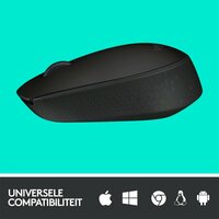 Logitech M171 | Draadloze Muis | Links- en Rechtshandig | RF | 1000 DPI | Zwart
