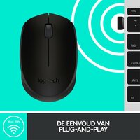Logitech M171 | Draadloze Muis | Links- en Rechtshandig | RF | 1000 DPI | Zwart