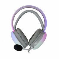 White Shark Firefly RGB | On-Ear Gaming Headset | 3,5mm Connector &amp; USB-A | Wit