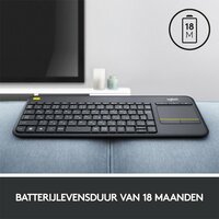 Logitech K400 | Draadloos Toetsenbord met Touchpad | QWERTY