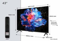 TCL 43V6C | 43" 4K Ultra HD DLED Smart TV | Google TV | Dolby Vision | 60Hz | HDMI 2.1