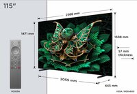 TCL 115C7K | 115" 4K Ultra HD QD-MiniLED | 120Hz | Google TV | HDMI 2.1 | Dolby Vision IQ | Smart TV